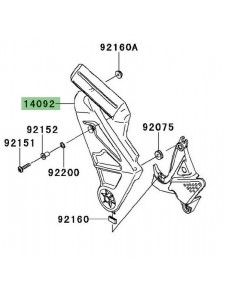 Cache pivot gauche Kawasaki Versys 650 (2010-2014) | Moto Shop 35