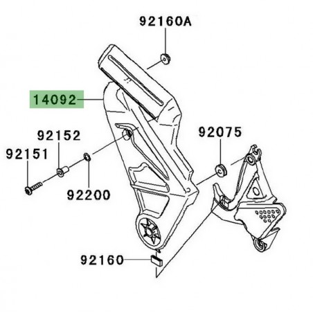 Cache pivot gauche Kawasaki Versys 650 (2010-2014) | Moto Shop 35