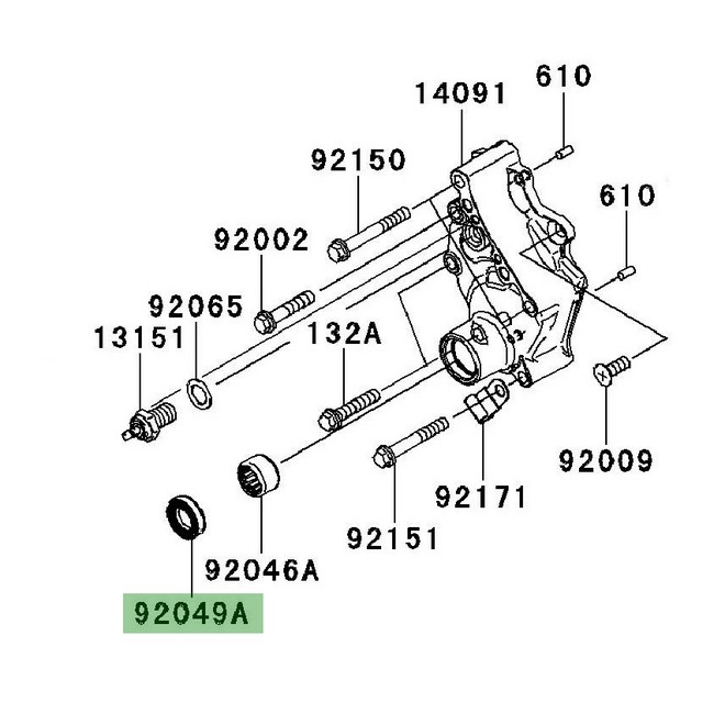 Joint spi carter de transmission Kawasaki Versys 650 (2010-2014) | Réf. 920491519