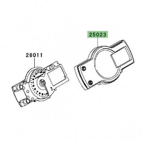 Dessus de compteur Kawasaki Versys 650 (2010-2014) | Réf. 250230023