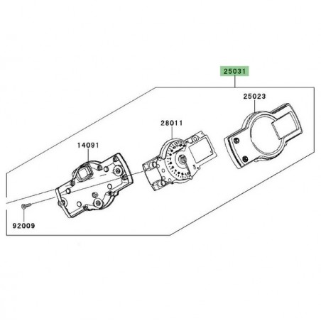 Bloc compteur Kawasaki Versys 650 (2010-2014) | Moto Shop 35