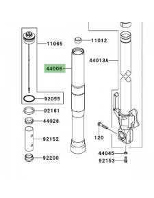 Fourreau de fourche Kawasaki Versys 650 (2010-2014) | Moto Shop 35