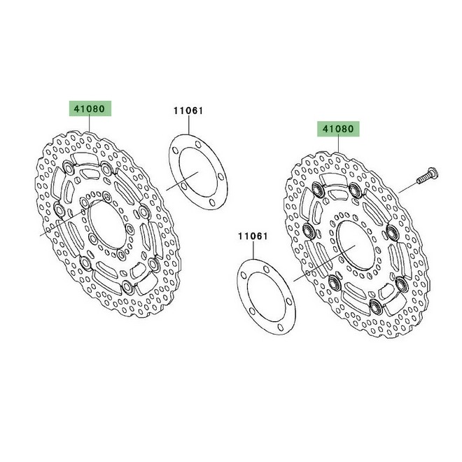 Disque de frein avant Kawasaki Versys 650 (2010-2014), sans ABS | Moto Shop 35