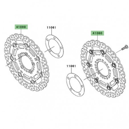 Disque de frein avant Kawasaki Versys 650 (2010-2014), sans ABS | Moto Shop 35