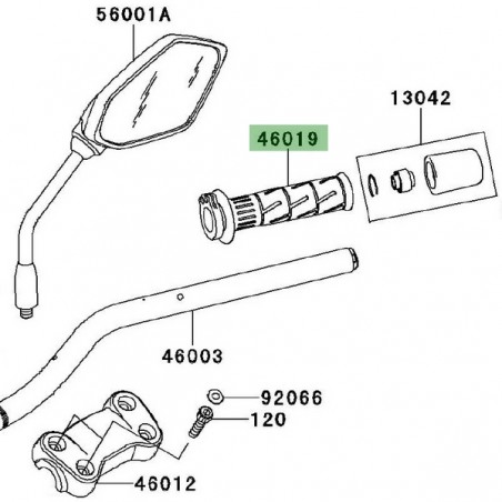 Poignée de gaz Kawasaki Versys 650 (2010-2014) | Moto Shop 35