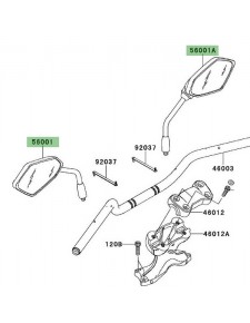 Rétroviseur Kawasaki Versys 650 (2010-2014) | Moto Shop 35