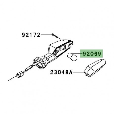 Ampoule (12V/10W) de clignotants Kawasaki Versys 650 (2010-2014) | Réf. 920690106
