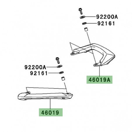 Poignée passager Kawasaki Versys 650 (2010-2014) | Moto Shop 35