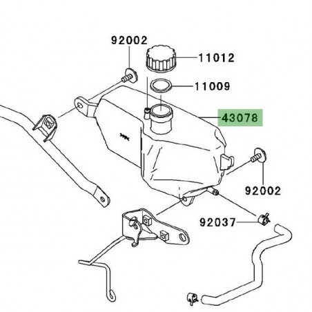 Vase d'expansion Kawasaki Versys 650 (2010-2024) | Réf. 430780614