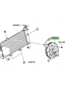 Ventilateur Kawasaki Versys 650 (2010-2014) | Réf. 595020570