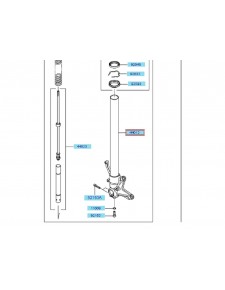 PIPE-FORK INNER RH F.S.BL