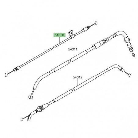 Câble fermeture de selle Kawasaki Versys 650 (2015-2024) | Réf. 540100602