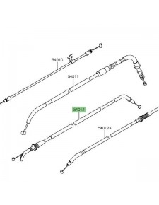 Câble d'ouverture des gaz Kawasaki Versys 650 (2015-2024) | Réf. 540120300