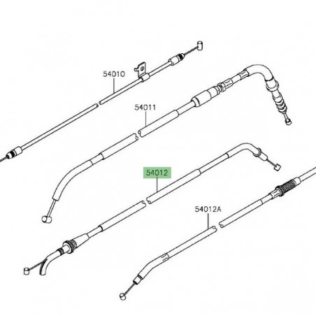 Câble d'ouverture des gaz Kawasaki Versys 650 (2015-2024) | Réf. 540120300