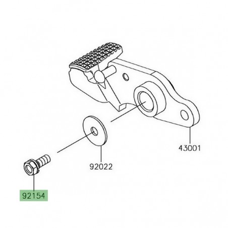 Vis M6x16 Kawasaki 921540935 | Moto Shop 35