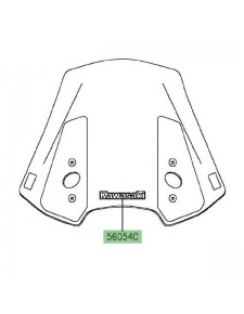 Autocollant "Kawasaki" bulle Kawasaki Versys 650 (2015-2021)