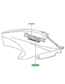 Autocollant "Versys" flanc tête de fourche Kawasaki Versys 650 (2015-2016) | Moto Shop 35