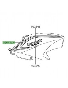 Autocollant supérieur flanc de réservoir Kawasaki Versys 650 (2017-2018) | Moto Shop 35