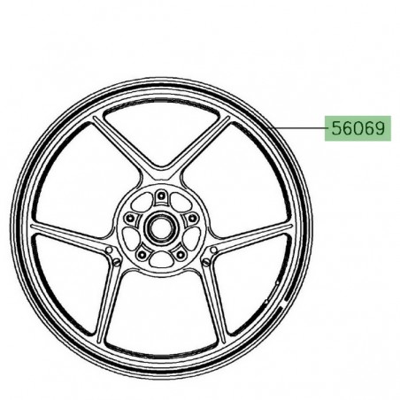 Liserés de jante Kawasaki Versys 650 (2017-2020) | Motos Shop 35