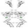Autocollant "Versys" (avant) flanc tête de fourche Kawasaki Versys 650 Special Edition (2017-2020)