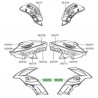 Autocollant "Versys" flanc de carénage Kawasaki Versys 650 Special Edition (2017-2020)