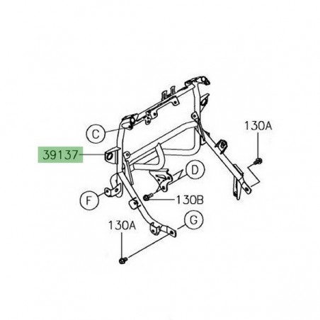 Support tête de fourche Kawasaki Versys 650 (2015-2021) | Moto Shop 35