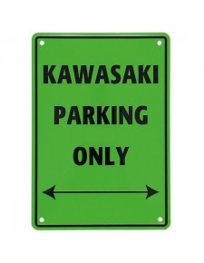 Plaque "Kawasaki Parking Only" | Réf. ABIKSIG021