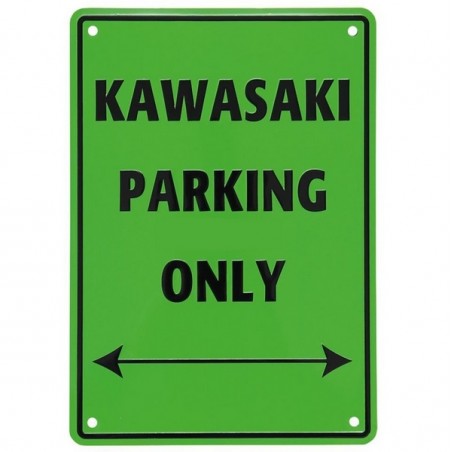 Plaque "Kawasaki Parking Only" | Réf. ABIKSIG021