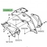 Flanc de carénage droit Kawasaki Versys 650 (2015-2021) | Moto Shop 35