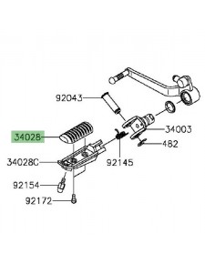 Caoutchouc repose-pieds Kawasaki Versys 650 (2015-2024) | Réf. 340280133