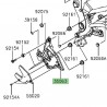 Platine repose-pieds avant Kawasaki Versys 650 (2015-2024)