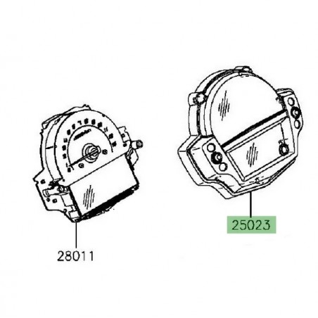 Dessus de compteur Kawasaki Versys 650 (2015-2021) | Réf. 250230076