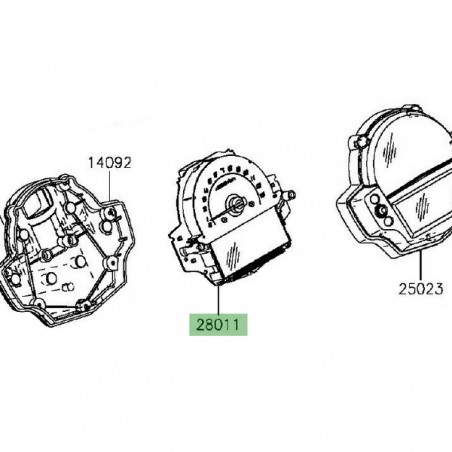 Compteur seul Kawasaki Versys 650 (2015-2021) | Moto Shop 35
