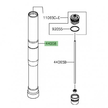 Fourreau de fourche Kawasaki Versys 650 (2015-2024) | Réf. 440080072499