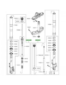 Bras de fourche Kawasaki Versys 650 (2015-2021) | Moto Shop 35