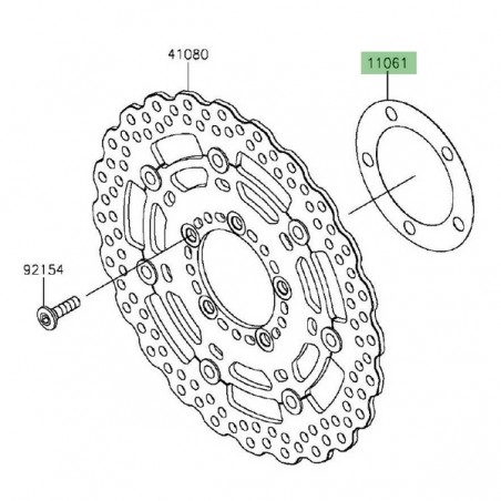 Joint de disque de frein avant Kawasaki Versys 650 (2015-2016) | Réf. 110610029
