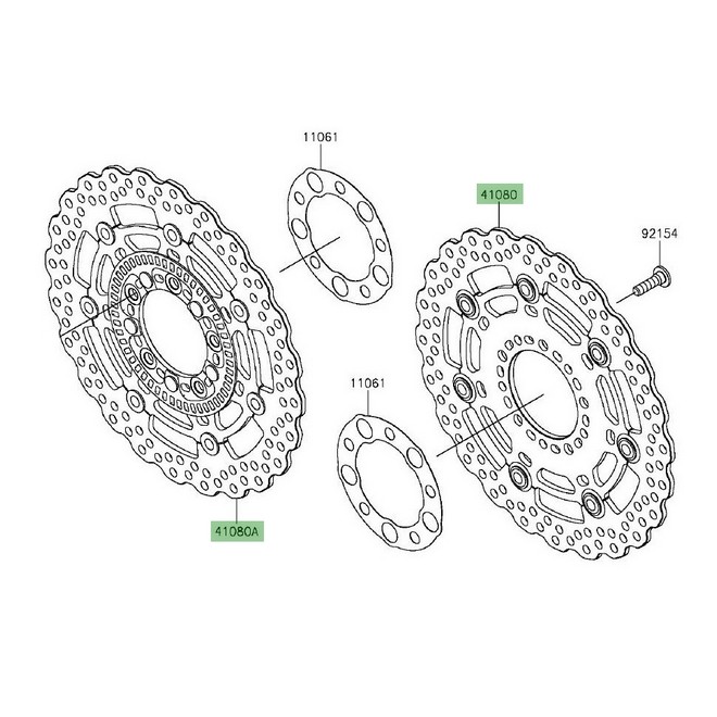 Disque de frein avant Kawasaki Versys 650 ABS (2015-2021) | Moto Shop 35