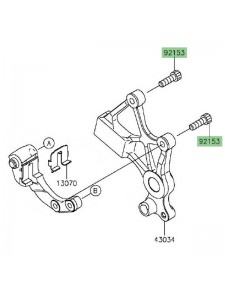 Vis étrier de frein arrière Kawasaki Versys 650 (2015-2020) | Réf. 921541625