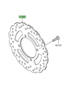 Disque de frein arrière Kawasaki Versys 650 (2015 et +) | Réf. 410800622