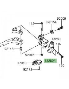 Support rétroviseur gauche Kawasaki Versys 650 (2015-2024) | Réf. 132800307