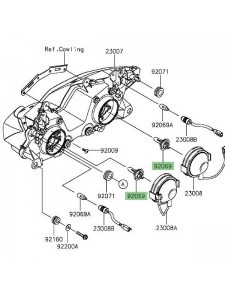 Ampoule H7 optique avant Kawasaki Versys 650 (2015-2021)