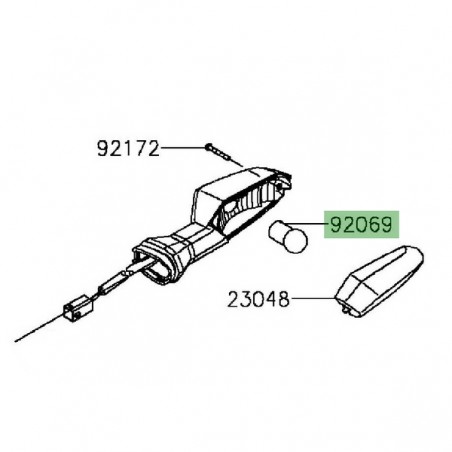 Ampoule (12V/10W) de clignotants Kawasaki Versys 650 (2015-2021) | Réf. 920690106