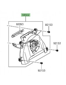 Ventilateur d'origine Kawasaki Versys 650 (2015-2021) | Réf. 595020603