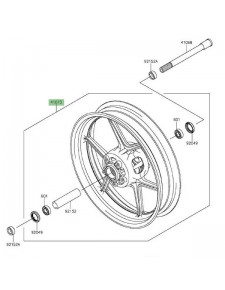 Jante avant Kawasaki Versys 650 (2015-2024) | Réf. 410730655QT