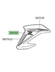 Autocollant "Z" écopes de radiateur Kawasaki Z900 (2017-2018) | Moto Shop 35