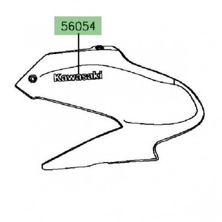 Autocollant "Kawasaki" réservoir Kawasaki Z900 A2 (2018-2019) | Réf. 560541356