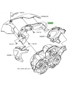 Support clignotants avant Kawasaki Z900 (2017-2019)