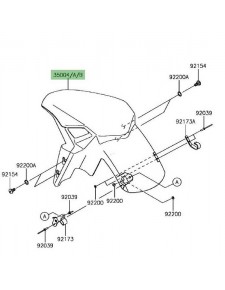 Garde-boue avant Kawasaki Z900 A2 (2018-2019) | Moto Shop 35