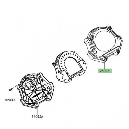 Dessus de compteur Kawasaki Z900 (2017-2019) | Réf. 250230128