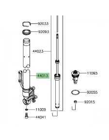 Tube de fourche gauche Kawasaki Z900 (2017-2019) | Réf. 440130292